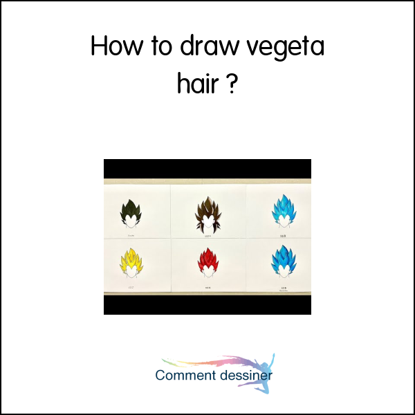 How to draw vegeta hair